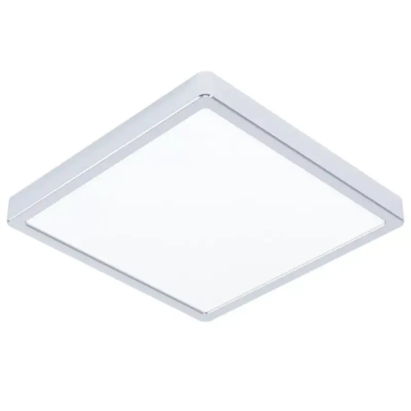 LED panel , 20.5W , falon kívüli , négyzet , természetes fehér , króm keret , IP44 , EGLO , FUEVA 5 , 30894 Legkelendőbb