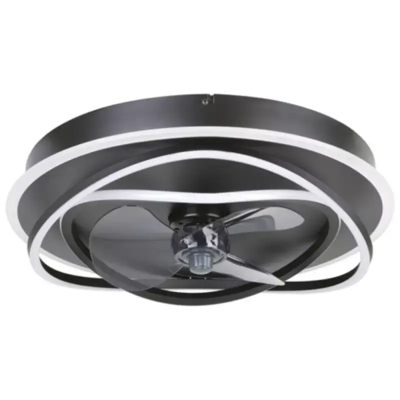 Mennyezeti lámpa , ventilátor , ventilátoros lámpa , CCT , fehér , fekete , acél , távirányítóval , 3 sebesség , EGLO , NAMORI Biztonságos fizetés