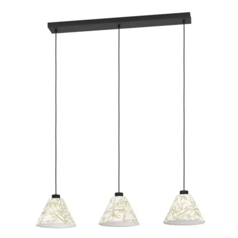 EGLO , 43943 , OXPARK , függeszték , E27 , 3X25W , IP20 , fehér, zöld Azonnal elérhető