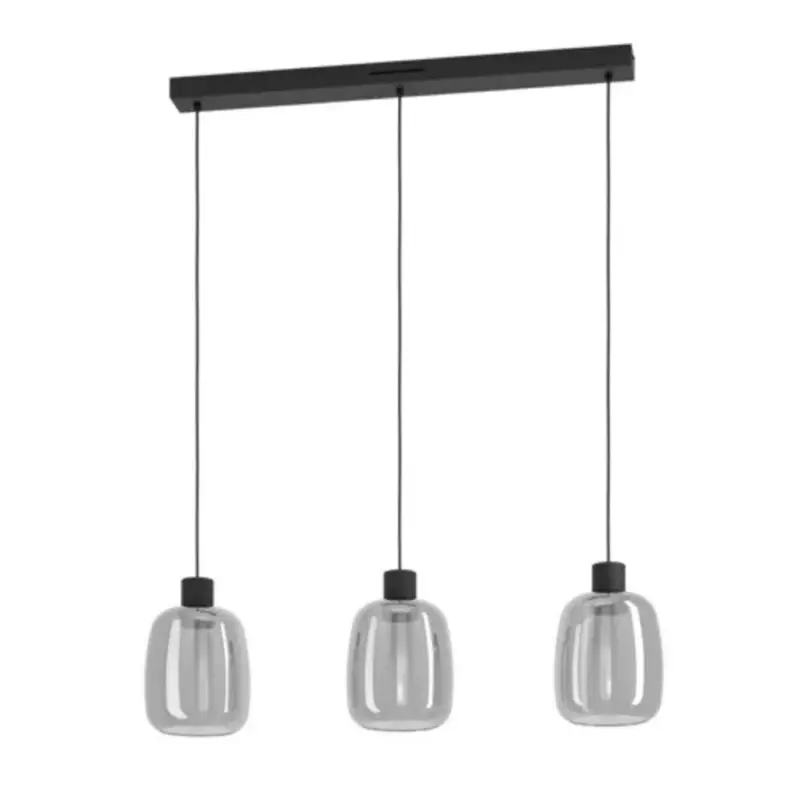 EGLO , 901121 , MOLOCHIO-Z , függeszték , 2700 K6500 K , LED , 3X3,7W , Dimmelhető , IP20 , fekete-átlátszó Biztonságos fizetés