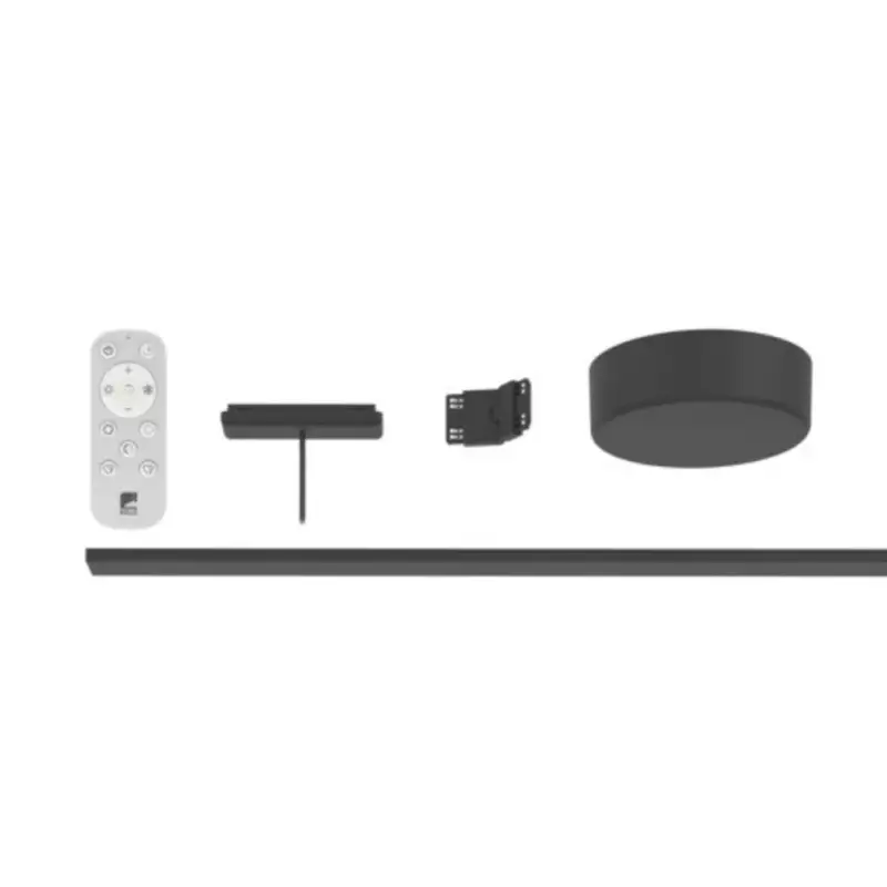 Outlet Track light sínes kezdő szett távirányítóval , 1 méter , 1 fázisú , 2 pólusú , fekete , EGLO TPLUS , 901753