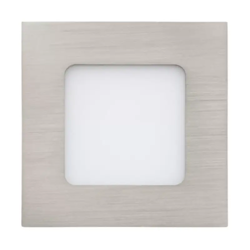LED panel , 3W , süllyesztett , négyzet , meleg fehér , nikkel keret , EGLO , FUEVA 1 , 94519 Gyors szállítás