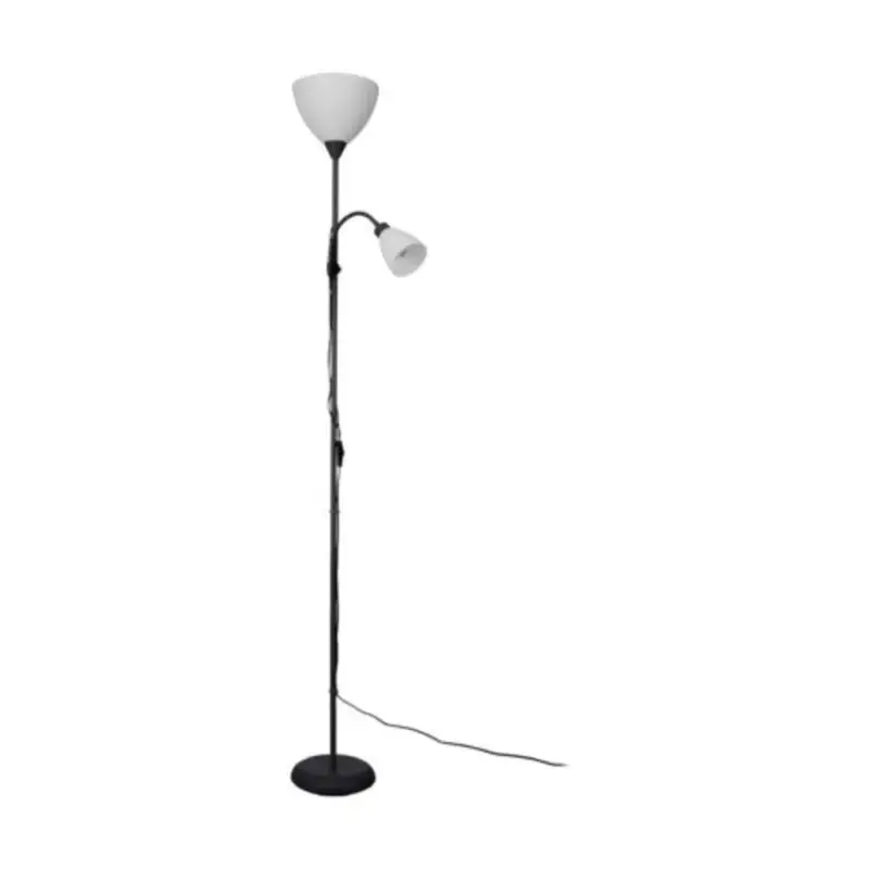 Biztonságos fizetés LED lámpatest , állólámpa , 1 x E14 foglalat , 1 x E27 foglalat , fekete , ECO RANGE ,MONTANINI-E , 74045