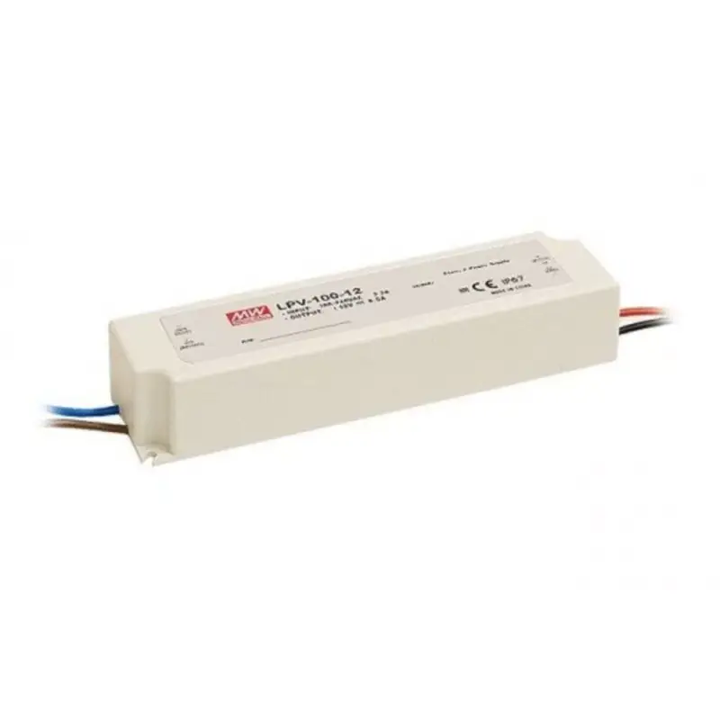 Végkiárusítás LED tápegység , Mean Well , LPV-100-24 , 24 Volt , 100 Watt , Slim , IP67