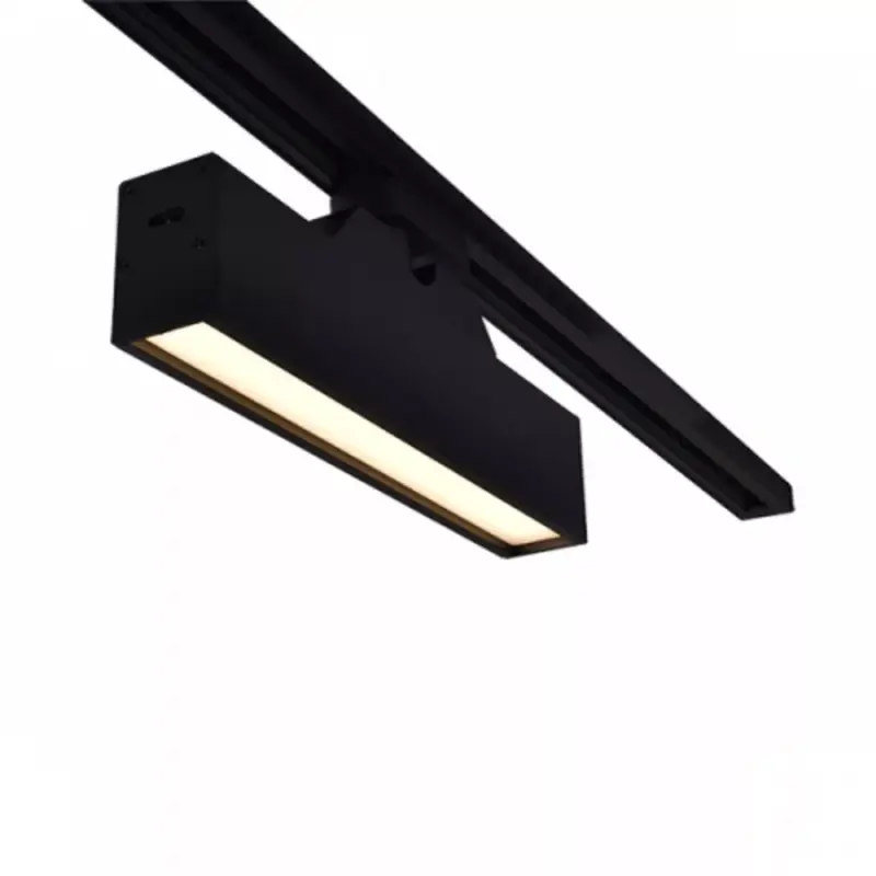 Sínes LED lámpa , track light , lineáris , 3 fázisú , 4 pólusú , 12 Watt , 28 cm , CCT , fekete , Elmark , K30 Ne maradj le