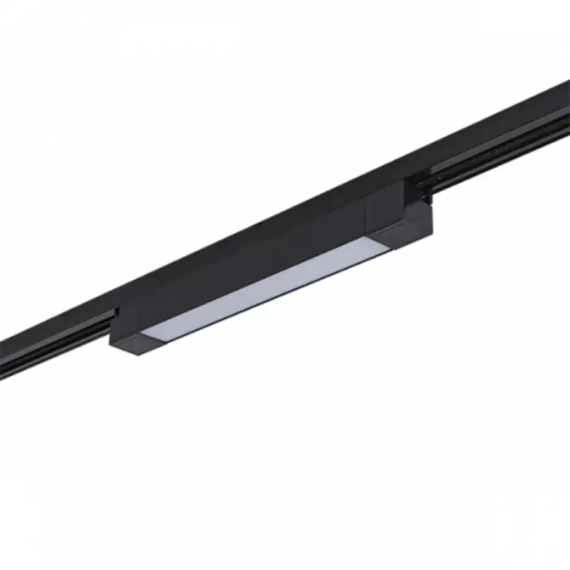 Sínes LED lámpa , track light , lineáris , 1 fázisú , 2 pólusú , 30 Watt , 47 cm , meleg fehér , fekete , Elmark Biztonságos fizetés