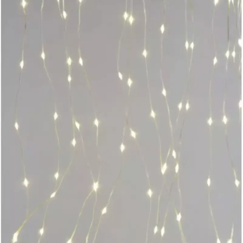 Biztonságos fizetés Led fényfüggöny , beltéri/kültéri , 180 db LED , 1.7 x 1.5 m , 8 funkció , meleg fehér , IP44