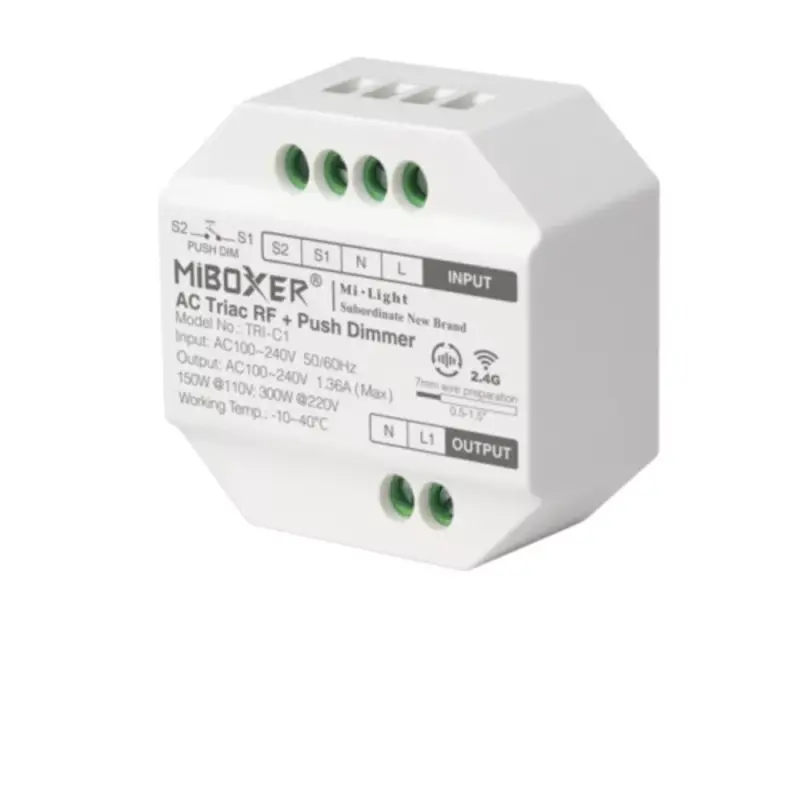 LED meghajtó , dimmer ,230V AC üzemű lámpákhoz , multifunkciós dimmelés , TRI-C1 , Miboxer (Mi-Light) , SMART Szuper akció