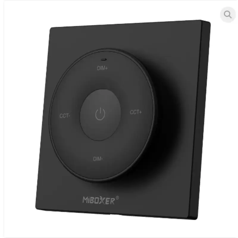 Vezeték nélküli , elemes , fali , érintős , dimmer , tavirányító , mágneses , 2.4GHz , rádiófrekvenciás , CCT , fekete , Miboxer (Mi-Light) , K2B Legkelendőbb