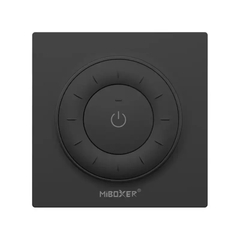 Biztonságos fizetés Vezeték nélküli , elemes , fali , tekerős , fali konzollal , dimmer , tavirányító , mágneses , 2.4GHz , rádiófrekvenciás , CCT , fekete , Miboxer (Mi-Light), K3-B