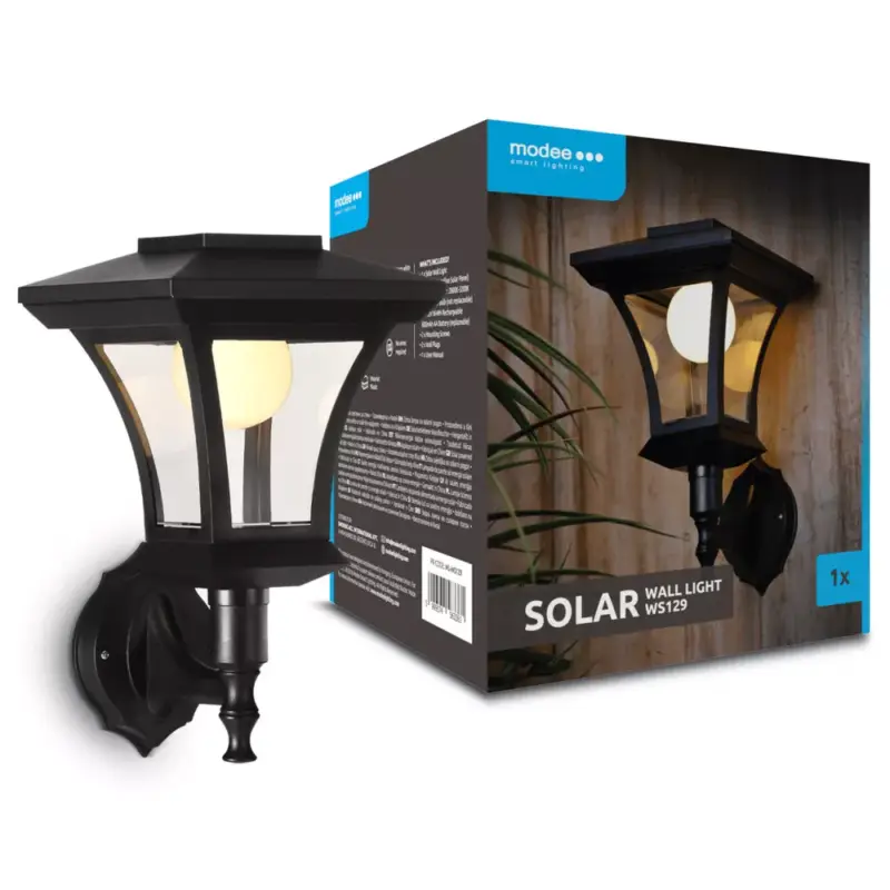Akciós ár Modee Lighting LED Szolár Napelemes Fali Lámpa WS129 (15 lumen)