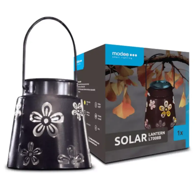 Árcsökkenés Modee Lighting LED Szolár Napelemes Lámpás LT008B (H11xD11,5cm) fekete