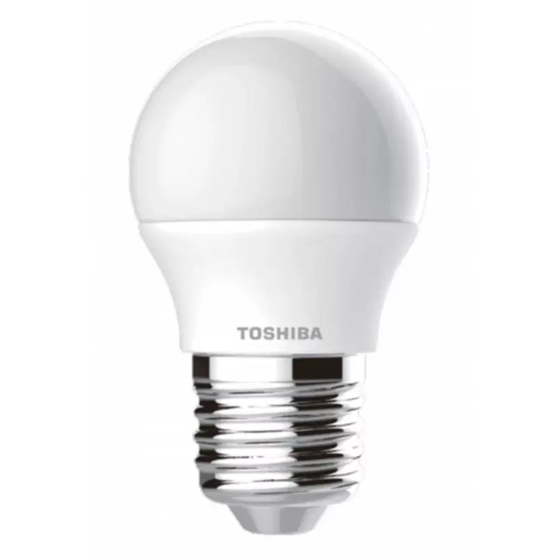 Gyors szállítás LED lámpa , égő , kisgömb , E27 foglalat , 4.7 Watt , 180° , természetes fehér , TOSHIBA , 5 év garancia
