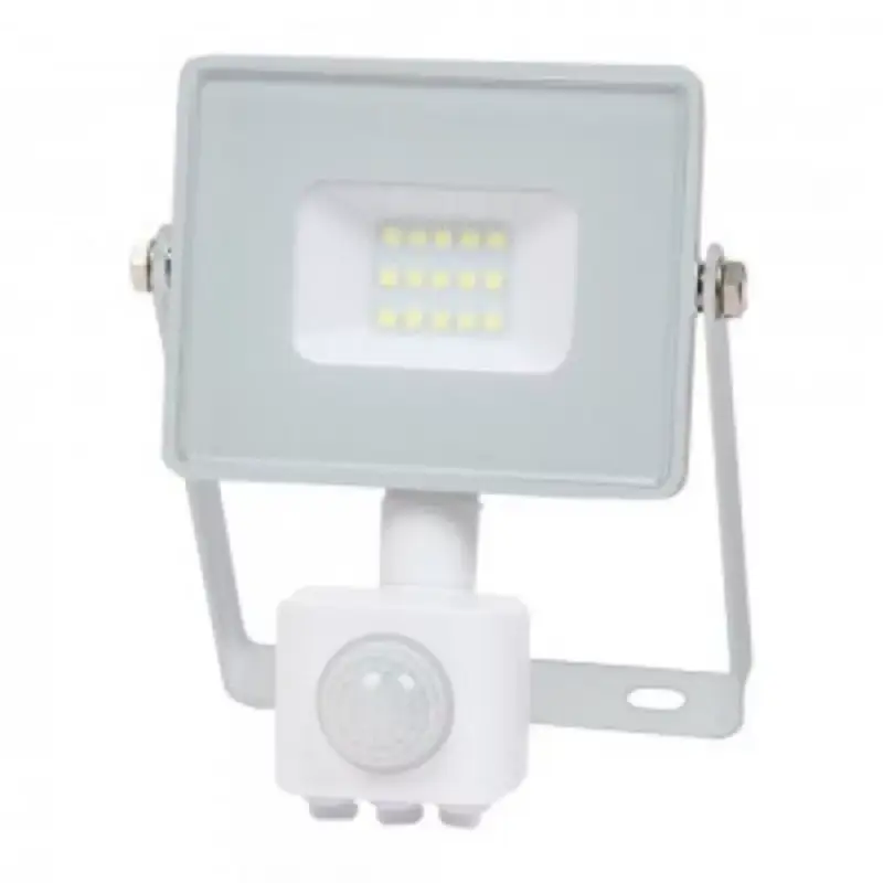 Akciós ár LED reflektor , 10 Watt , mozgásérzékelős , meleg fehér , SAMSUNG chip , 5 év garancia , fehér