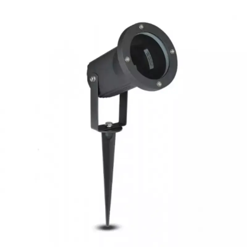 Olcsó LED lámpatest , kerti , leszúrható , GU10 , IP44 , fekete