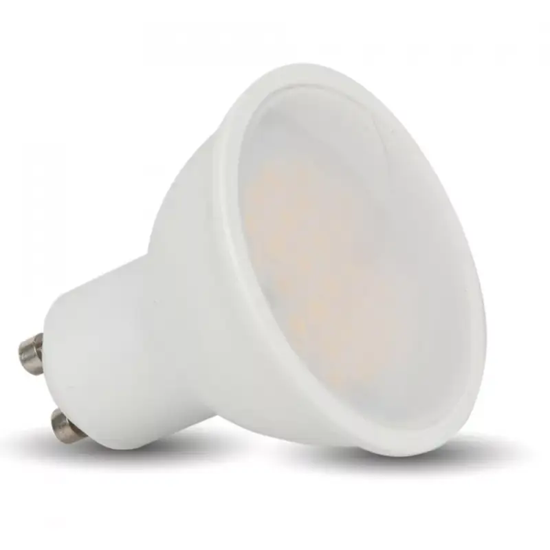 LED lámpa , égő , szpot , GU10 foglalat , matt üveg előlappal , 110° , 4.5 Watt , meleg fehér , V-TAC Különleges ajánlat