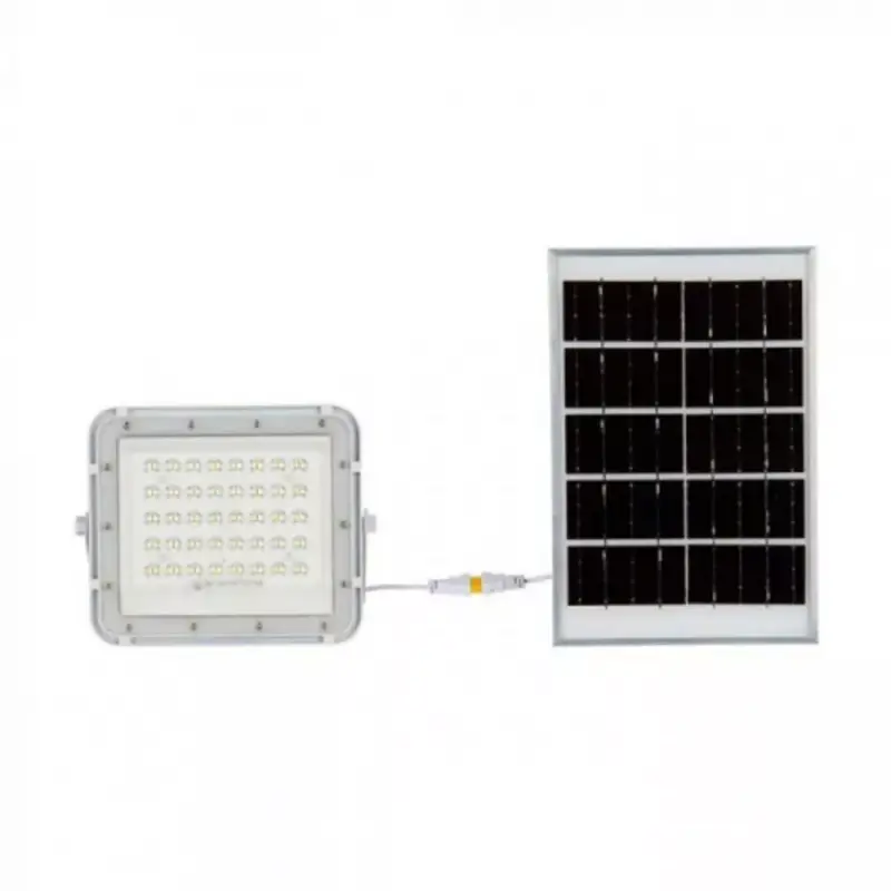 LED reflektor , 6 Watt , napelemes , távirányítós , hideg fehér , IP65 , fehér Ne maradj le