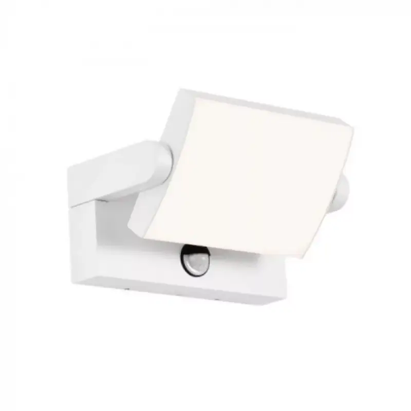 Biztonságos fizetés LED lámpatest , oldalfali , mozgásérzékelős , 17W , természetes fehér , téglalap , fehér , kültéri , IP65