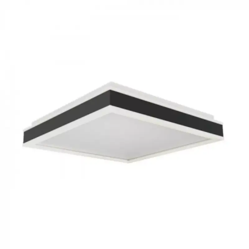 LED lámpatest , négyzet , mennyezeti , 35 cm , 18W , természetes fehér , alumínium,fekete Gyors szállítás