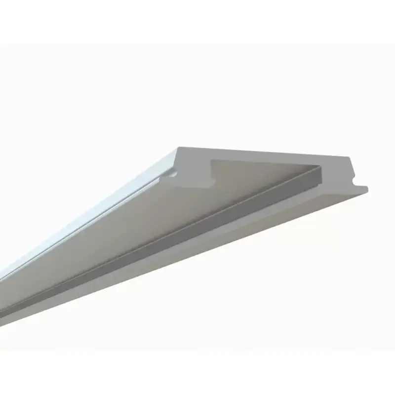 968-969 VL Eloxált Aluminum U Profil LED szalaghoz 2m , FLAT-WIDE Prémium