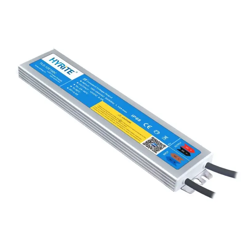 Outlet LED tápegység , 24 Volt , 150 Watt , 6.25A , paralel bekötés , kültéri , vízálló , ultra slim , IP68 , 3+2 év garancia , HYRITE , TLG-24E150C
