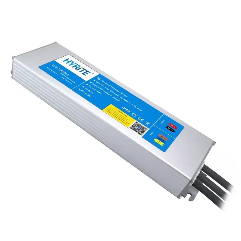 LED tápegység , 24 Volt , 300 Watt , 12.5A , paralel bekötés , kültéri , vízálló , IP68 , 3+2 év garancia , HYRITE, TLG-24E300C Kedvezmény