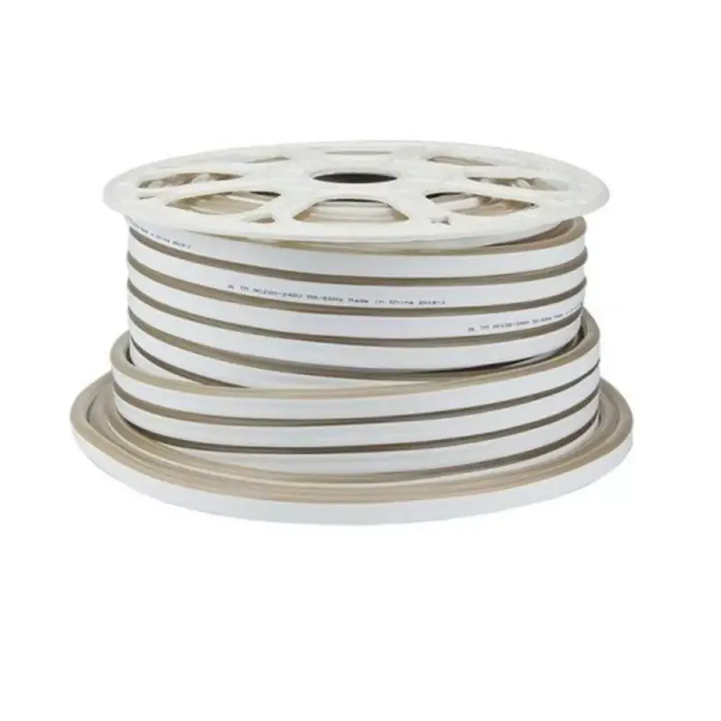 Kedvezmény LED szalag , 220 Volt , 120 LED/m , 8,5 watt/m , meleg fehér , 300 lm/m , IP65 , Flex-Neon , Optonica