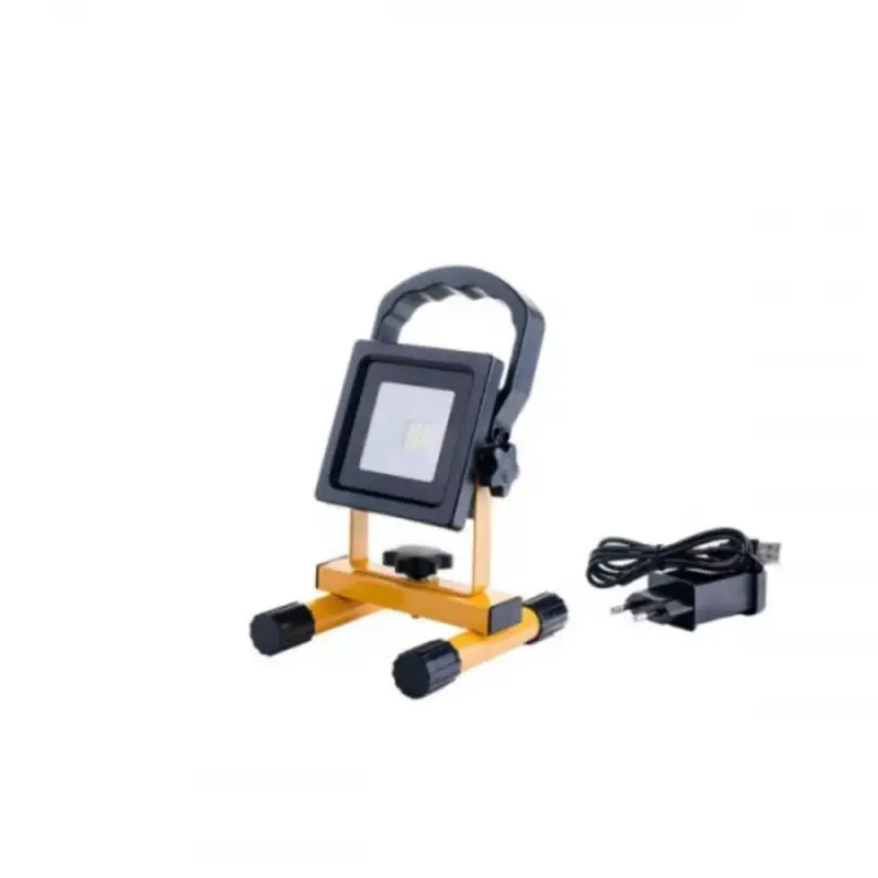 Hordozható , akkumulátoros LED reflektor , SMD , 10 Watt , IP44 , hideg fehér Legnépszerűbb