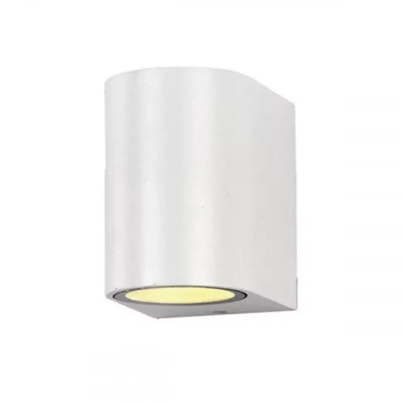 Expressz kézbesítés LED lámpatest , GU10 , oldalfali , kerek , 1 irányú , fehér , kültéri , IP44