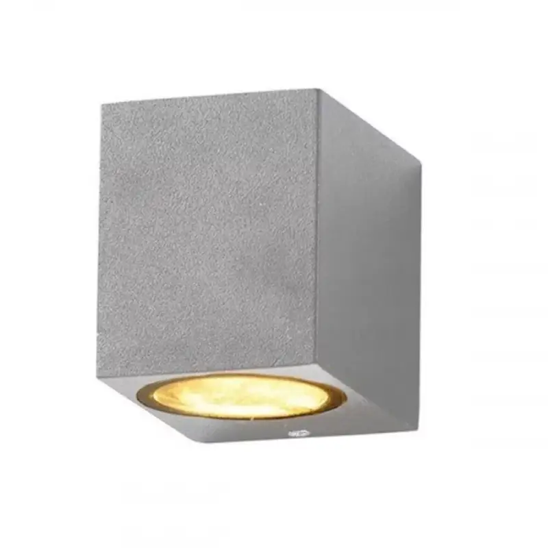 Különleges ajánlat LED lámpatest , GU10 , oldalfali , 1 irányú , szürke , kültéri , IP44