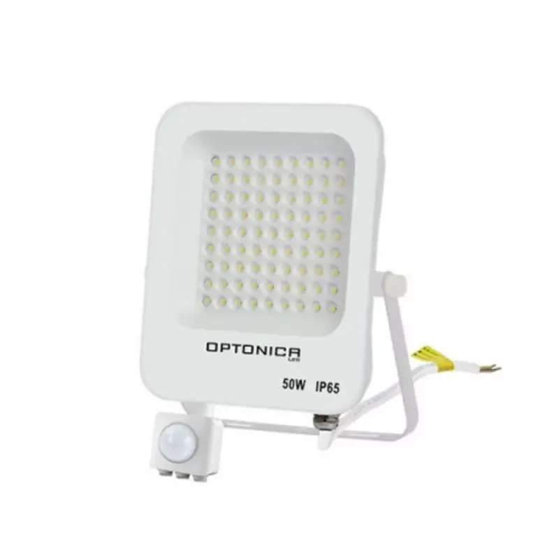 LED reflektor , 50 Watt , Ultra Slim , SMD , mozgásérzékelős , természetes fehér , fehér ház , IP65 , Optonica Vedd meg online