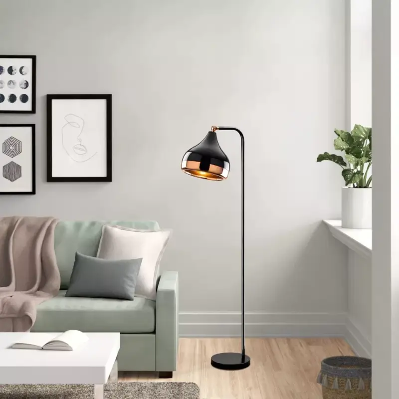 Opviq, 892OPV1130, Skandináv állólámpa, fekete és réz, 120 cm magasság | Fém ház, E27 aljzat, 40W Max | Stílusos és funkcionális világítás modern terekbe Végkiárusítás