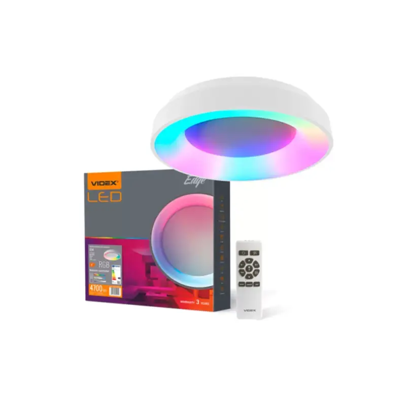Videx EDGE 72 W-os RGB fehér LED távirányítós mennyezeti lámpa Utolsó esély