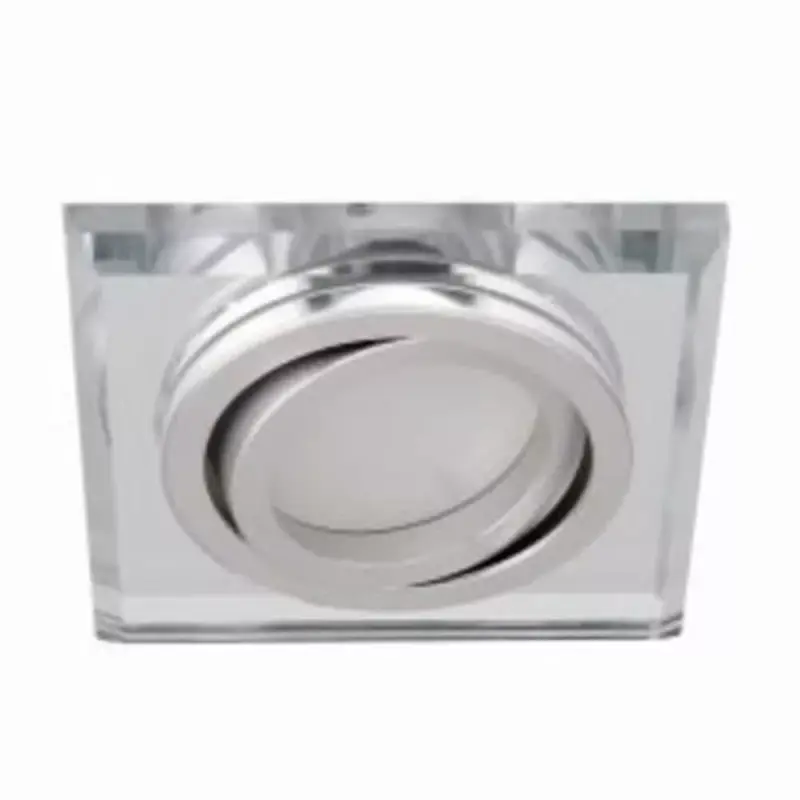 LED lámpatest , spot keret , GU10/MR16 , beépíthető , billenthető , ezüst, üveg , MORTA , CT-DTL50-SR Utolsó esély