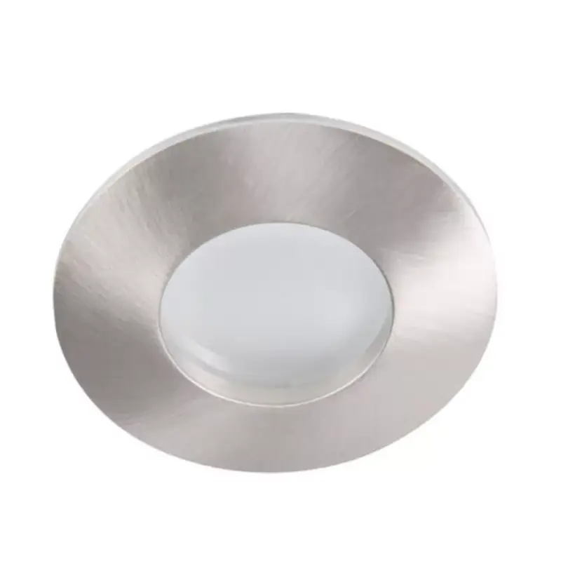 Kiárusítás LED lámpatest , spot keret , süllyesztett , kerek , GU10 , matt króm , IP44 , QULES