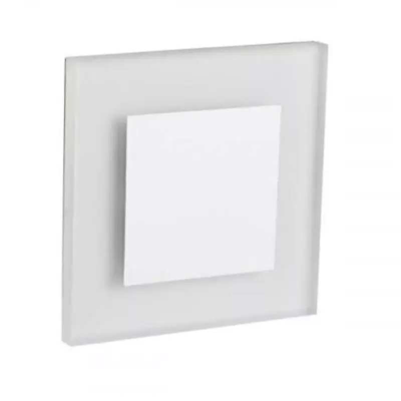 Expressz kézbesítés LED lámpatest , oldalfali , lépcsővilágító , irányfény , 0.8W , négyzet , hideg fehér , fehér , APUS