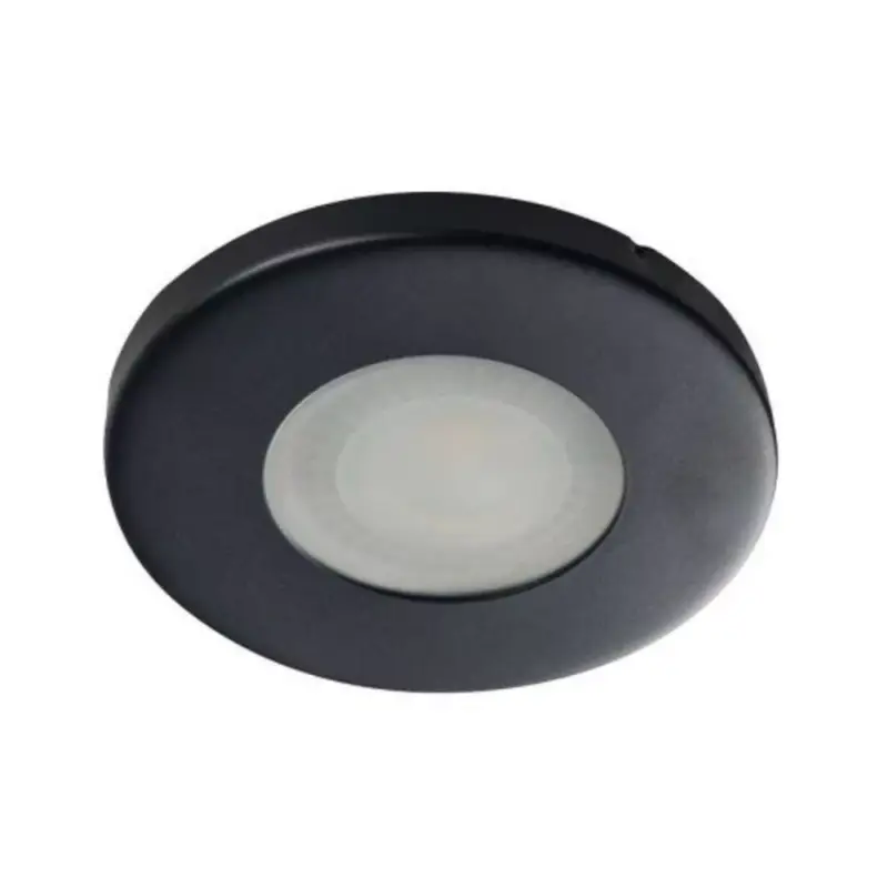 LED lámpatest , spot keret , süllyesztett , kerek , MR16 , GU10 , fekete , IP44 , Marin Kedvezményes ár