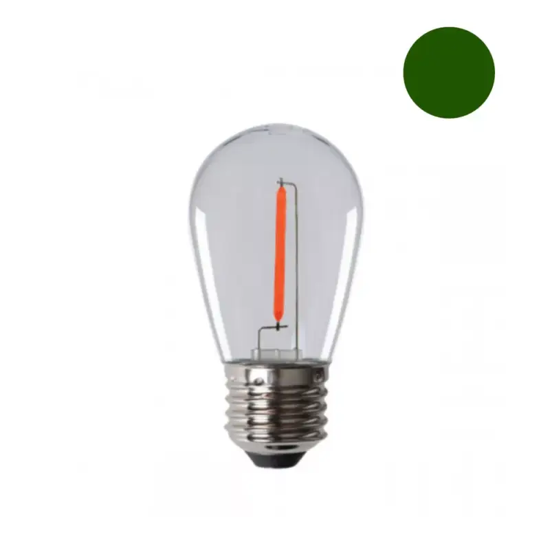 LED lámpa , égő , izzószálas hatás , filament , E27 , 0.9 Watt , 50 lm/w , zöld , KANLUX Végkiárusítás
