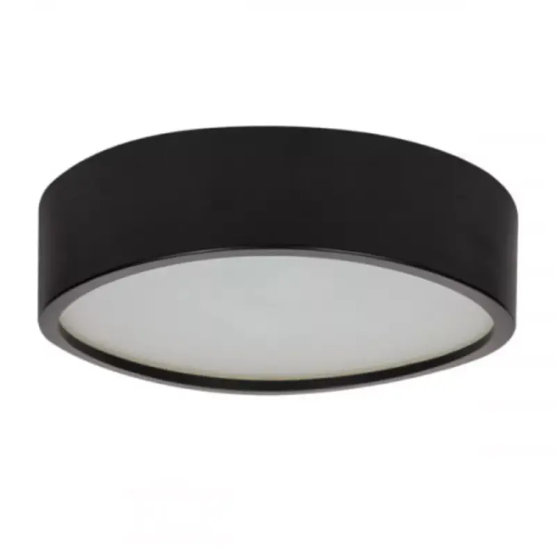 Utolsó esély LED lámpatest , mennyezeti , 2 x E27 , kerek , fekete , JASMIN