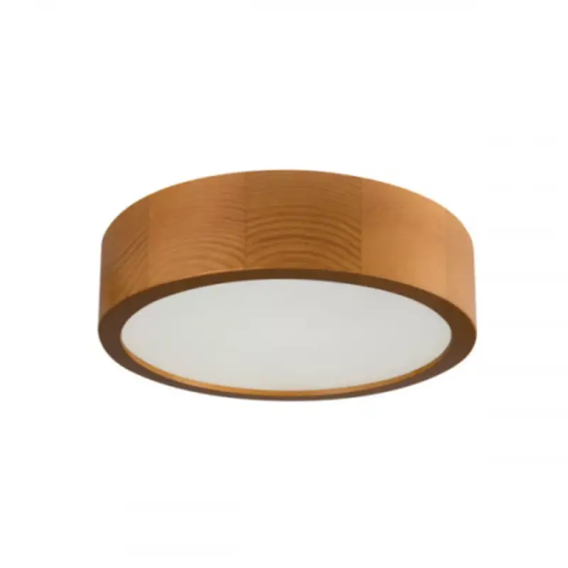 Exkluzív ajánlat LED lámpatest , mennyezeti , 2 x E27 , kerek , fa , arany tölgy , JASMIN