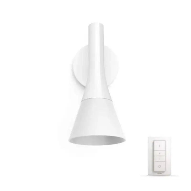 Legkelendőbb Led lámpatest , Philips Hue , Explore , fali , (1 x 6W E14+ DIM Switch fényerőszabályozó) , CCT , dimmelhető , fehér