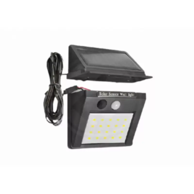 Expressz kézbesítés Led lámpatest , napelemes , mozgásérzékelős , 2.5 m kábellel , 3 Watt , hideg fehér , kültéri , fekete , IP65