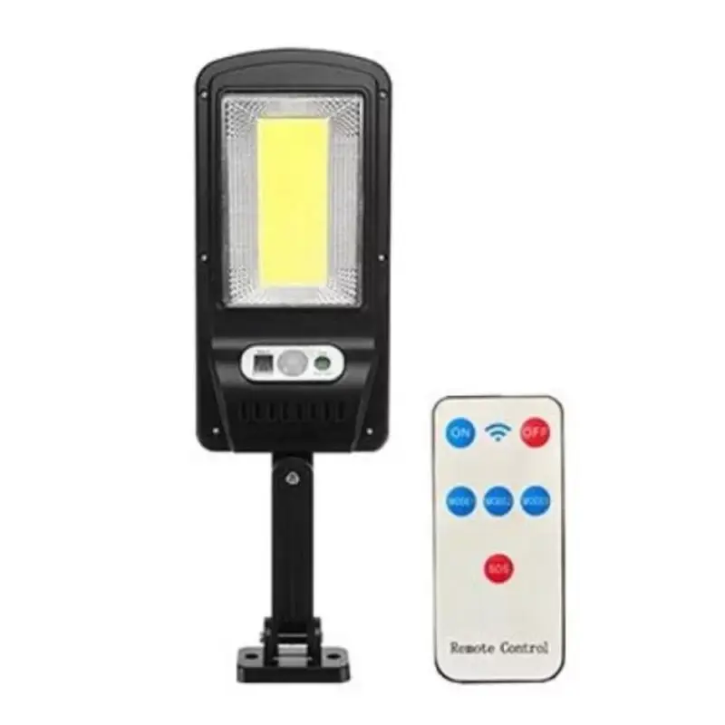 Újdonság Led lámpatest , napelemes , oldalfali , mozgásérzékelős , 5 Watt , hideg fehér , kültéri , fekete , IP65 , tartókonzollal , távirányítóval