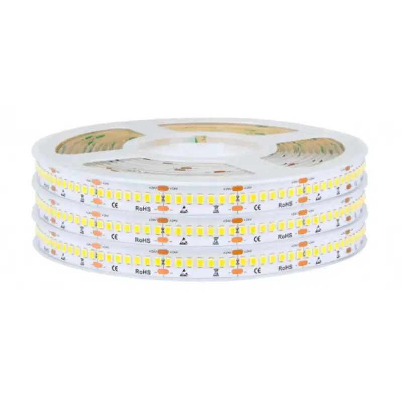 Legkelendőbb MARATHON LED szalag , áramgenerátoros IC-vel , 24 Volt DC , 2835 , 238 led/m , 20 W/m , meleg fehér , 140 lm/W