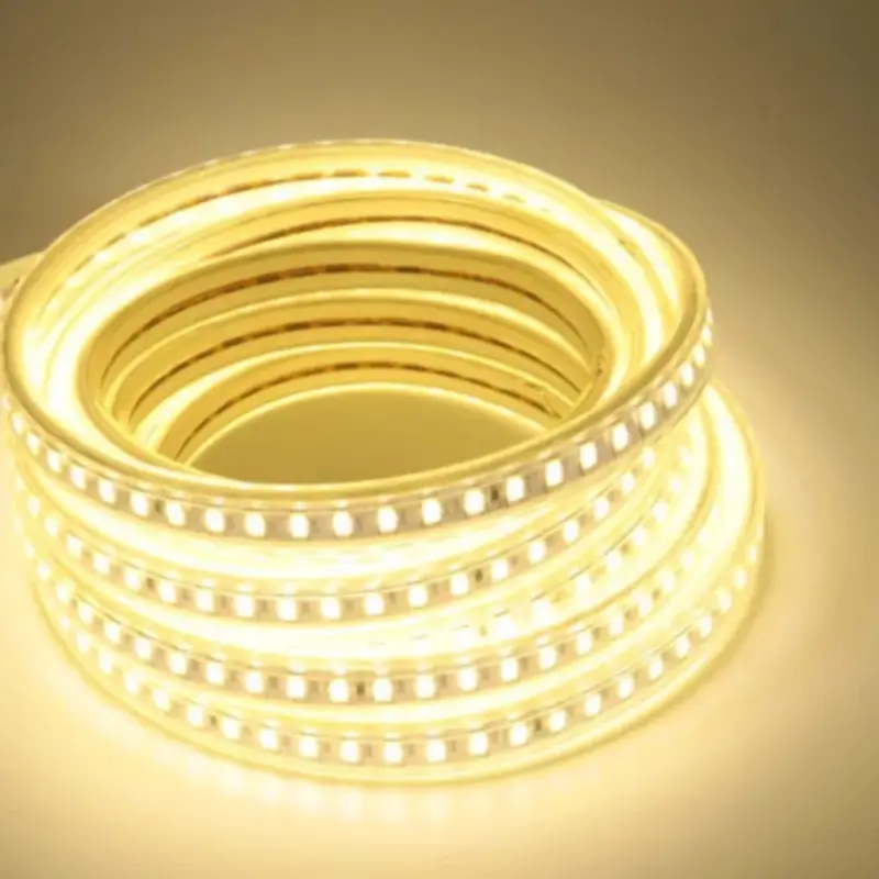 LED szalag , 2835 , 64 led/m , 4,8 Watt/m , meleg fehér , 680 lumen/m , 5 év garancia , IP65 Bestseller