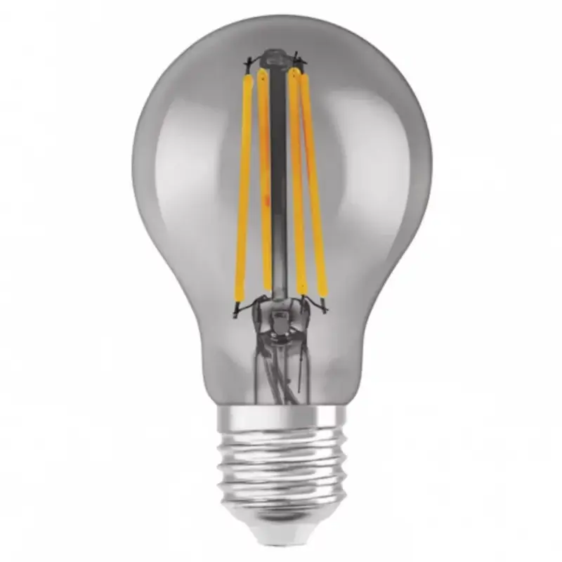 LED lámpa , égő , izzószálas hatás , filament , E27 , 6W , meleg fehér , dimmelhető , szürke , LEDVANCE Smart+ WIFI Prémium