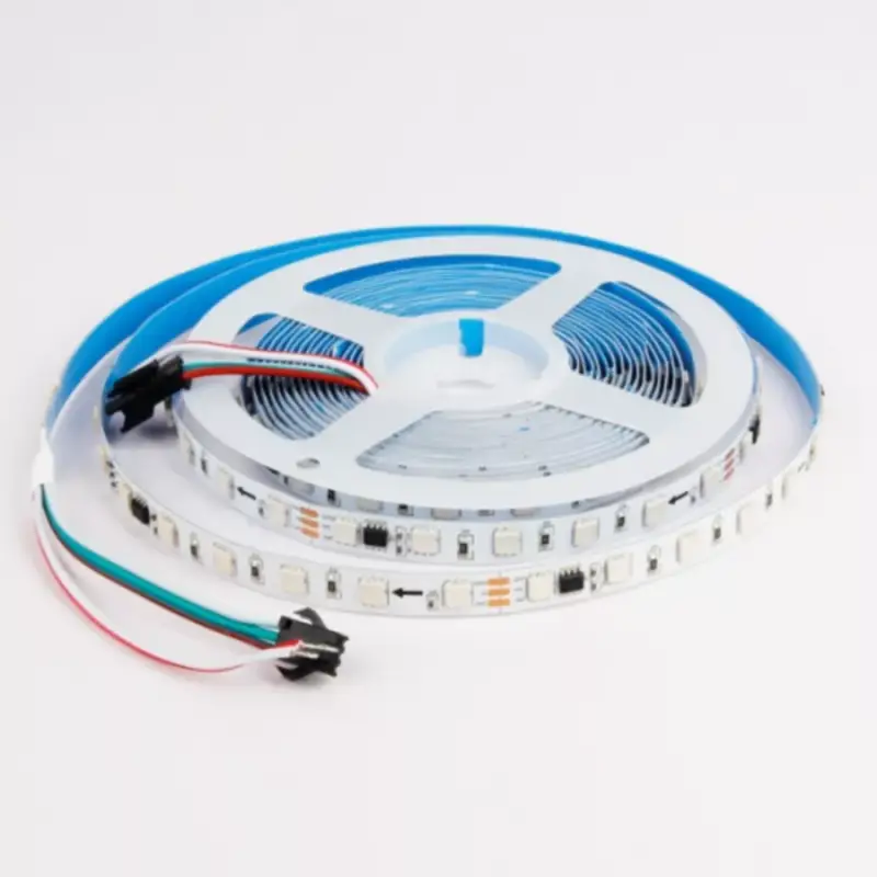 Biztonságos fizetés Digitális LED szalag , futófény , RGB , 24V , 60 LED/m , 5 W/m , Miboxer , SPI3N01N