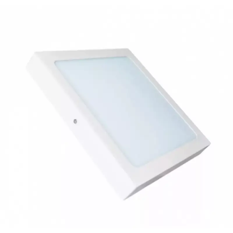 LED panel , 18W , falon kívüli , négyzet , természetes fehér , Alumínium , fehér, Bright Solutions Szuper ajánlat