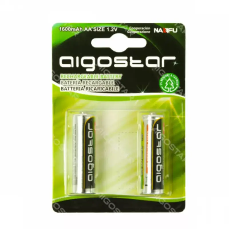 Népszerű Ceruzaelem (AA) , 1.2 Volt , 1600mAh , 2 darab , újratölthető