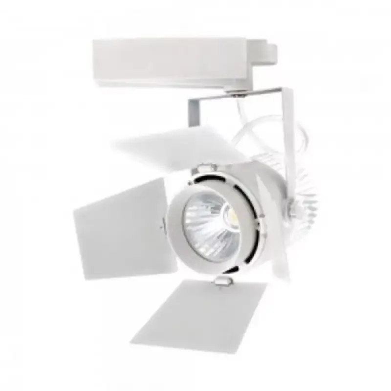 Népszerű Sínes LED lámpa , track light , stúdió , 3 fázisú , 4 pólusú , 33 Watt , 24-60° , SAMSUNG CHIP , hideg fehér , CRI>90 ,5 év garancia , fehér
